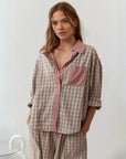 JAZMIN - Cosy & Loose Pajama Set - Pink