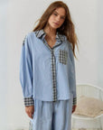 JAZMIN - Cosy & Loose Pajama Set - Blue
