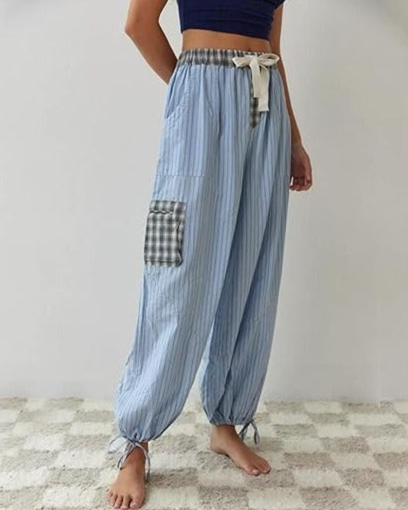 JAZMIN - Cosy &amp; Loose Pajama Set - Blue