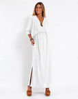LANI - Long Vintage Dress - White