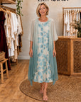 LISA - Blooming Elegant Dress - Blue