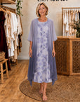 LISA - Blooming Elegant Dress - Purple