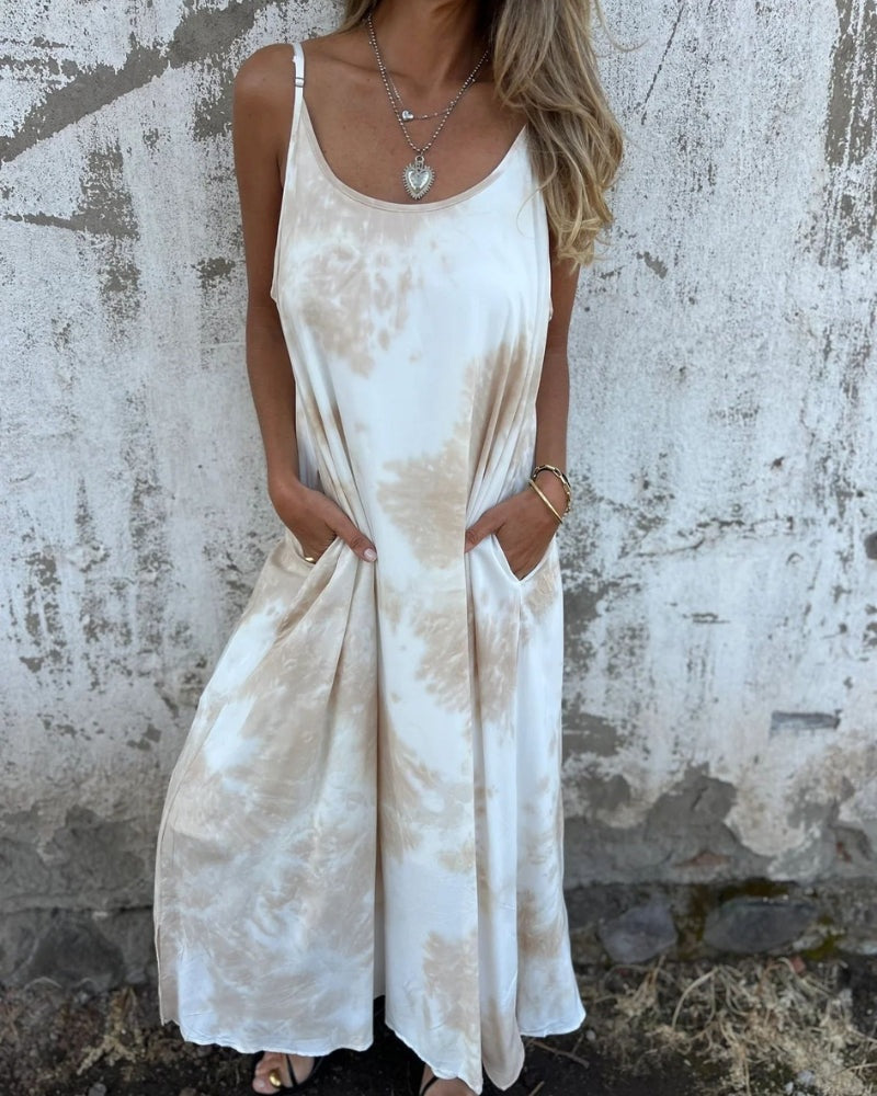MORGANA - Boho Dress - Beige