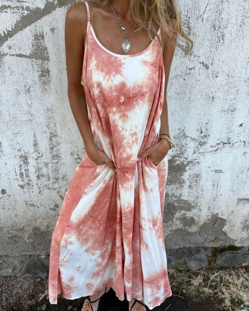 MORGANA - Boho Dress - Pink