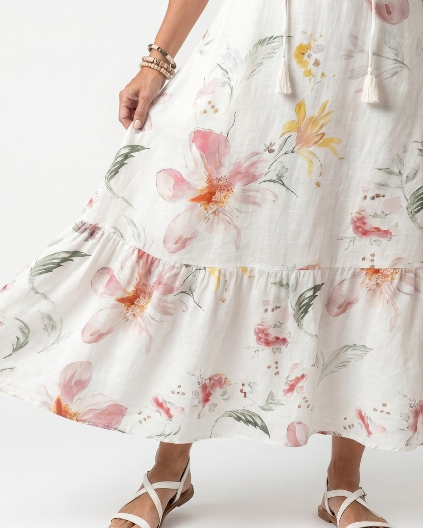 NOA - Floral Tassel Midi Dress