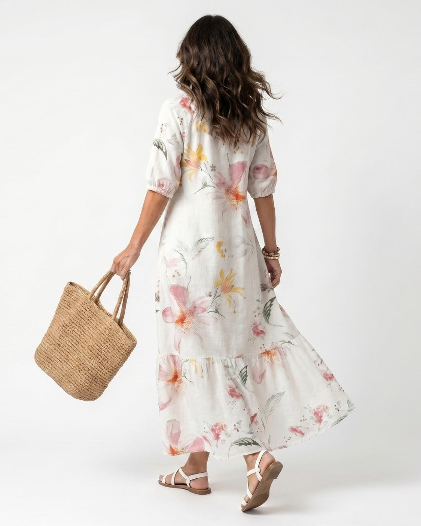 NOA - Floral Tassel Midi Dress