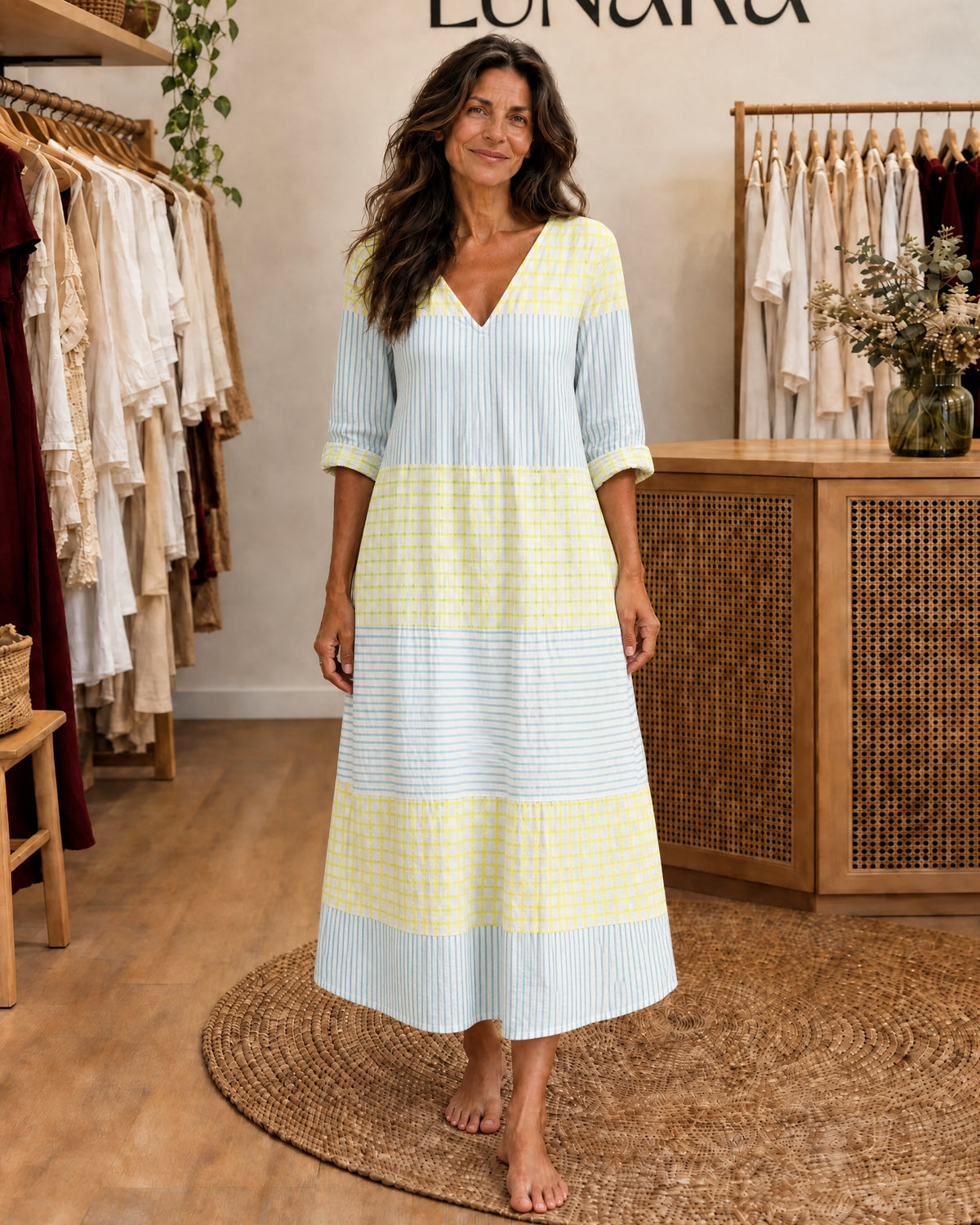 Olivia - Crisp Linen Dress