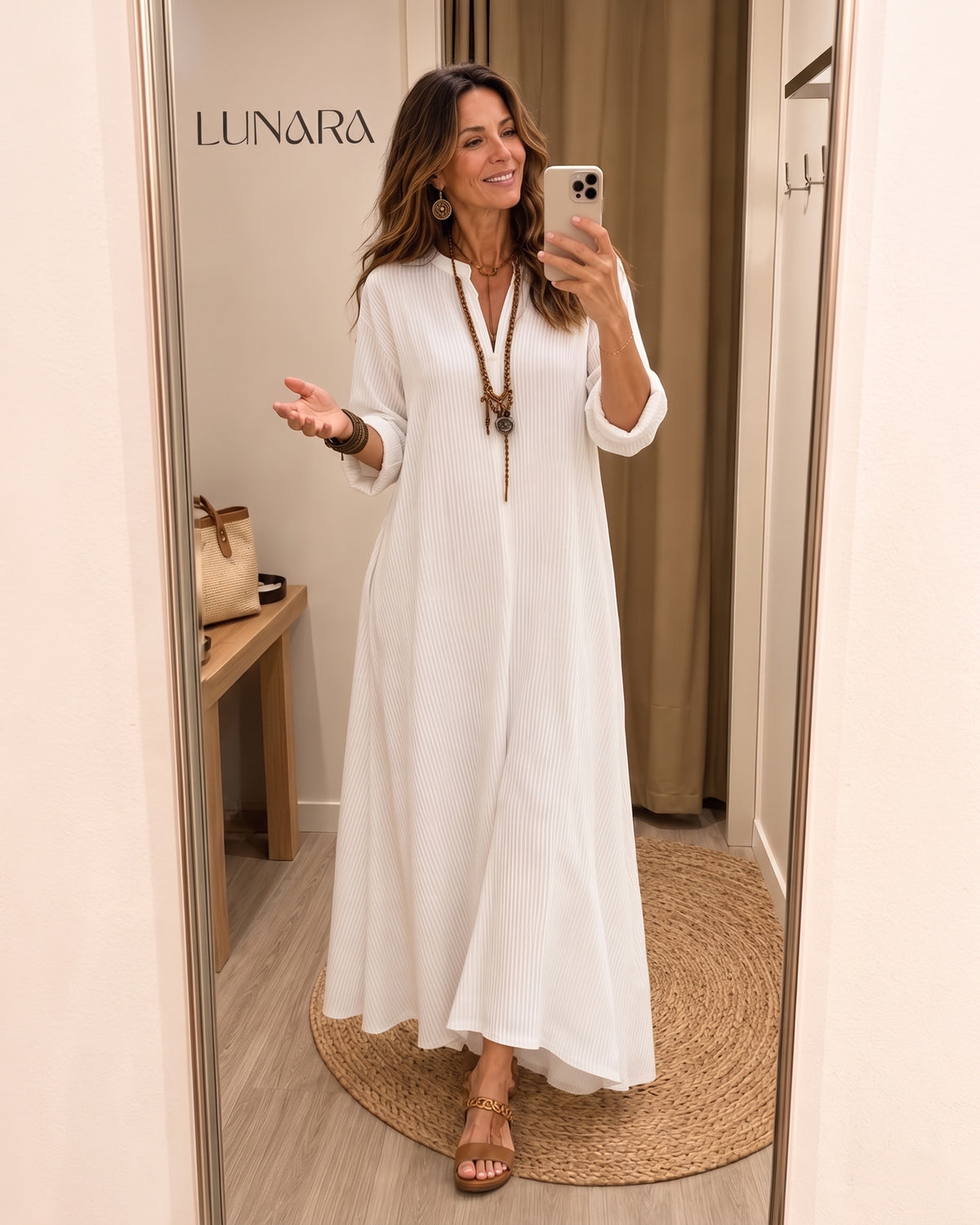 OLIVIA - Striped Maxi Dress