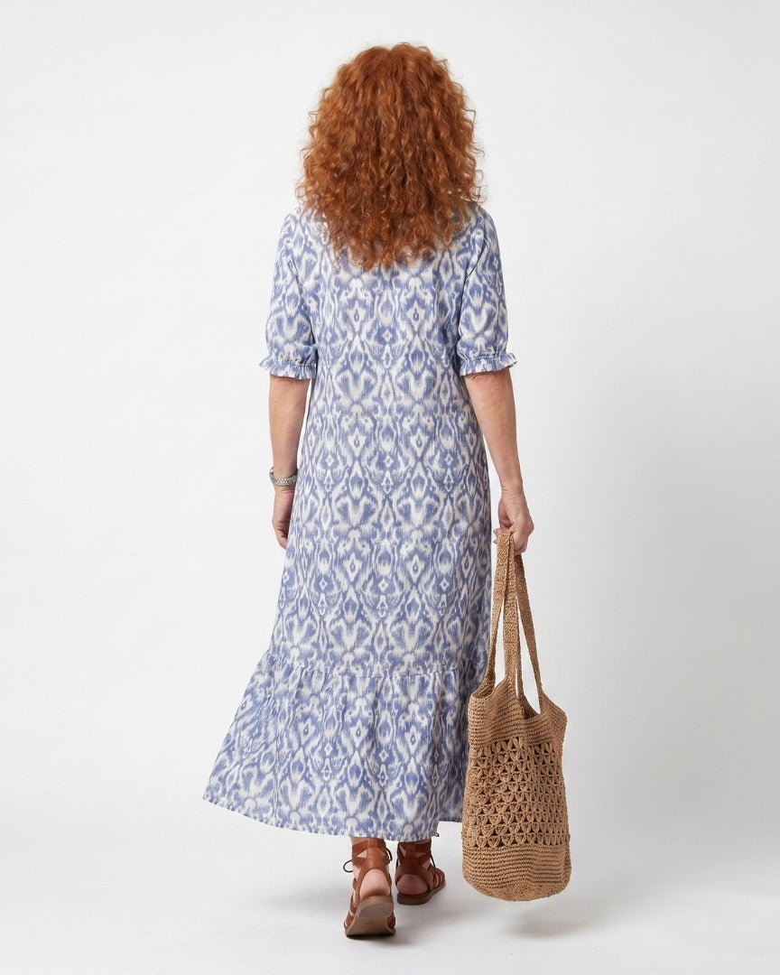 OTTOLINE - Tassel Tie Midi Dress