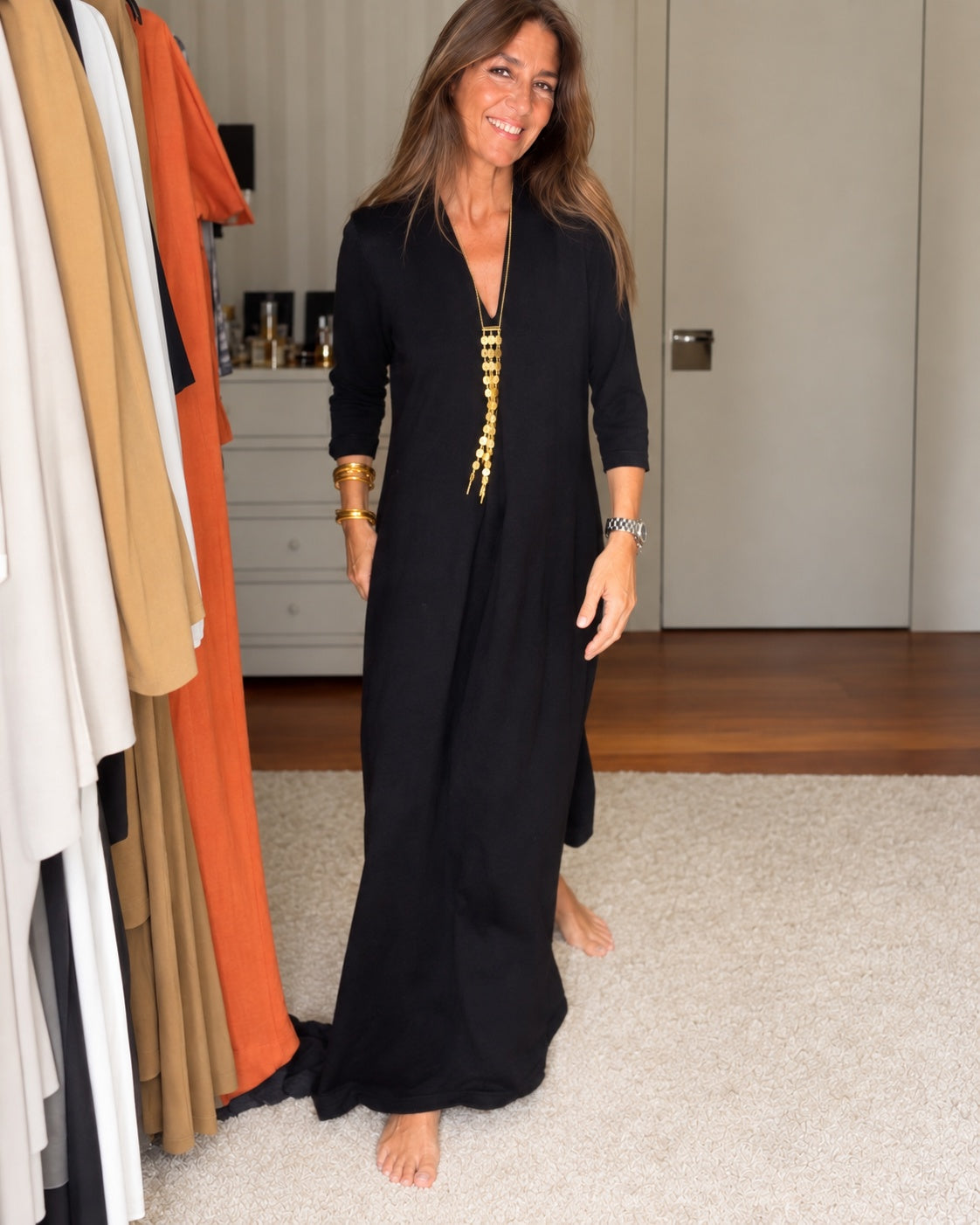 PAMELA - Casual Summer Dress - Black