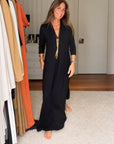 PAMELA - Casual Summer Dress - Black