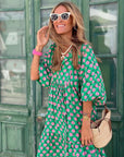 SANDY - Comfortable and Trendy Long Dress - Dark Green