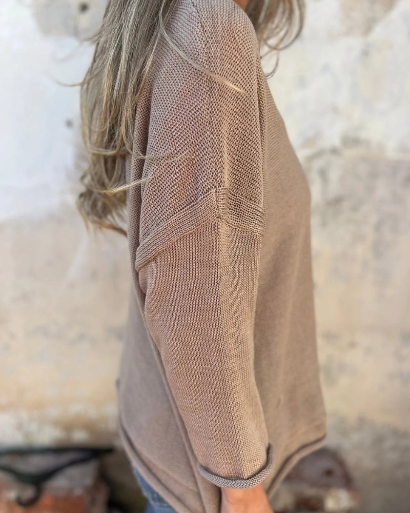 SEMBE - Boho Knit Top - Khaki