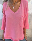 SEMBE - Boho Knit Top - Pink
