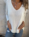 SEMBE - Boho Knit Top - White