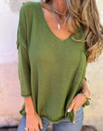 SEMBE - Boho Knit Top - Green