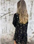 SINDAY - Effortless Boho Dress - Black