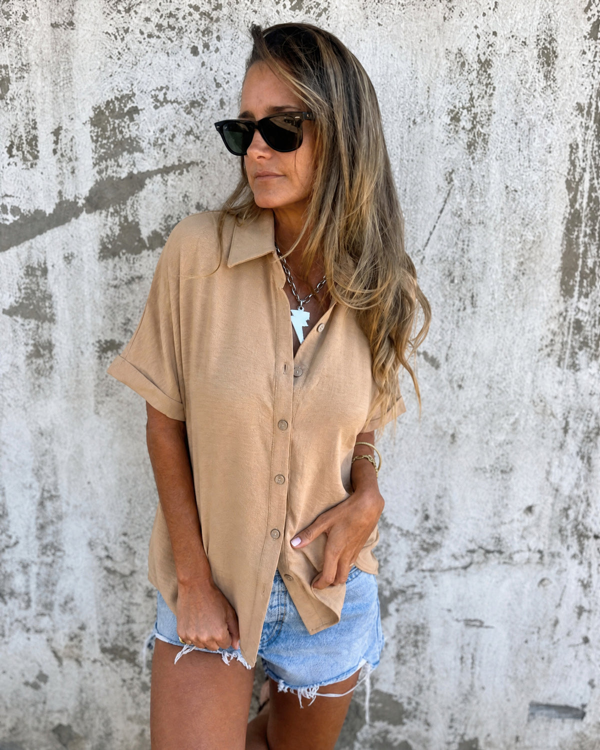 SIRENA - Casual Shirt - Camel