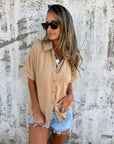 SIRENA - Casual Shirt - Camel