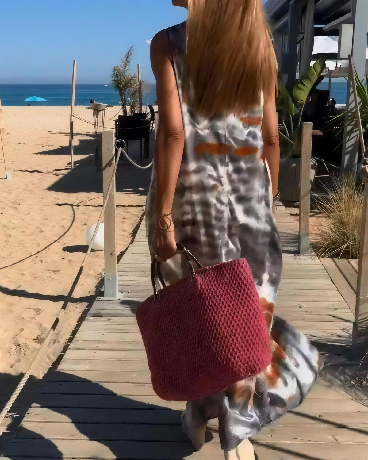 SORIA - Tie Dye Sleeveless Maxi Dress