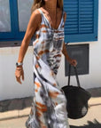 SORIA - Tie Dye Sleeveless Maxi Dress