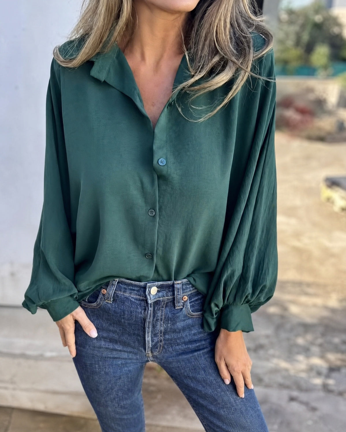 SOROLA - Casual Comfortable Shirt - Green