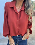 SOROLA - Casual Comfortable Shirt - Red