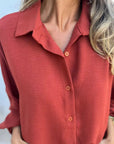 SOROLA - Casual Comfortable Shirt - Red