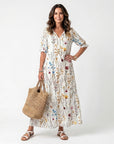 SYLVIE - Botanical Tassel Midi Dress
