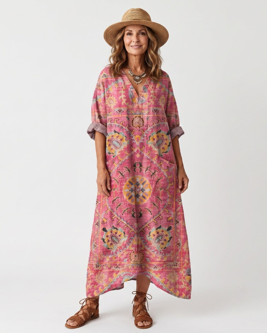 TILDA - Abstract Print Midi Dress