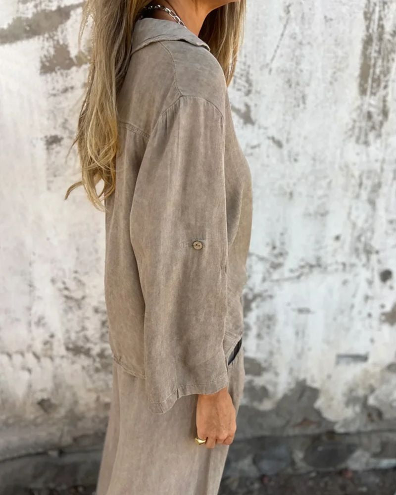 VALENTINA - Effortless Lounge Set - Beige