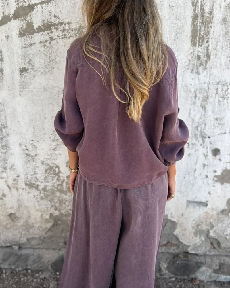 VALENTINA - Effortless Lounge Set - Purple