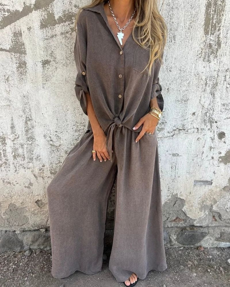 VALENTINA - Effortless Lounge Set - Gray