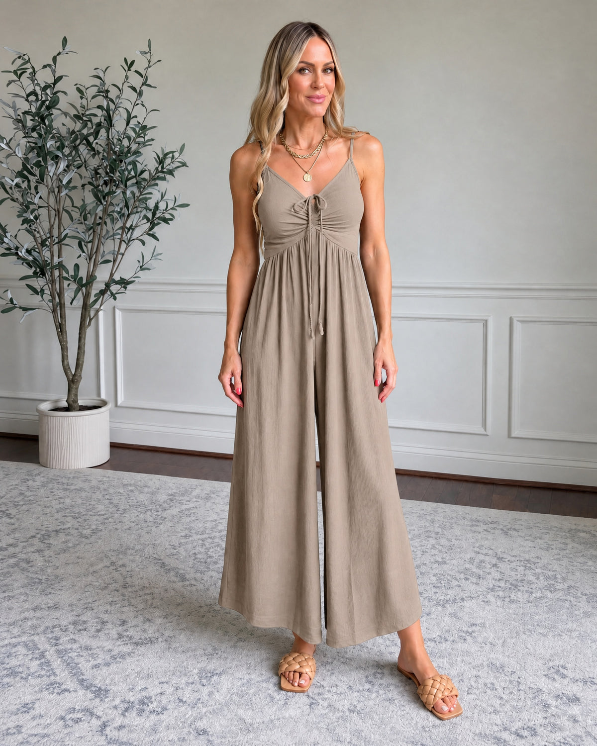 VANIESA - Casual Jumpsuit - Khaki