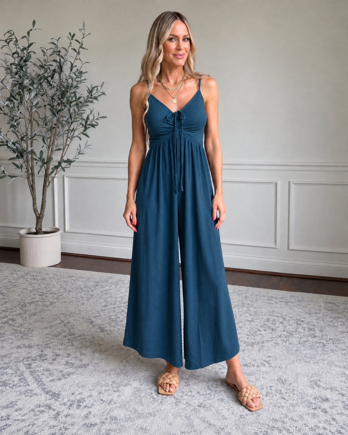 VANIESA - Casual Jumpsuit - Navy Blue
