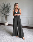 VERAMA - Casual Boho Jumpsuit - Black