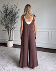 VERAMA - Casual Boho Jumpsuit - Brown