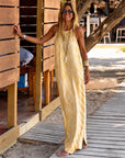 ZAIRA - Boho Summer Maxi Dress - Yellow